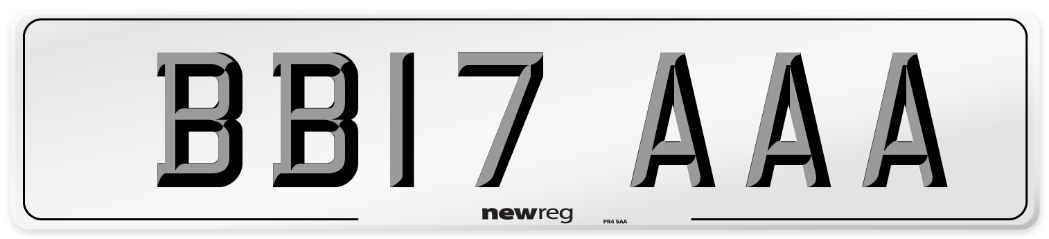 BB17 AAA Number Plate from New Reg